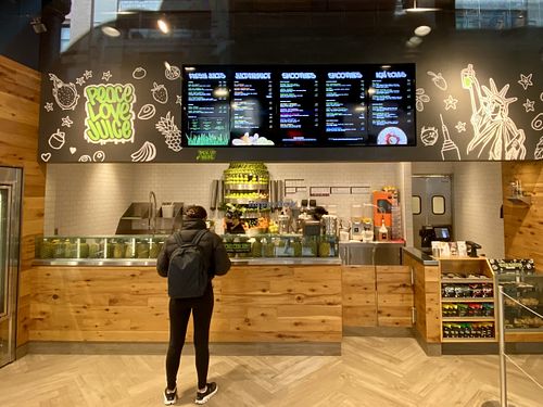 inside  at Juice Generation - Astor Place in New York City