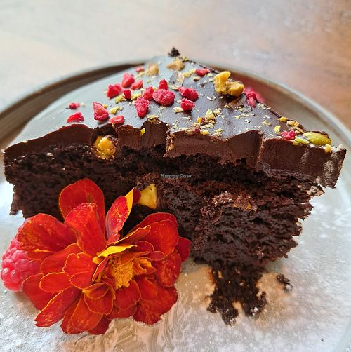 Chocolate cake at Marley's in Folkestone