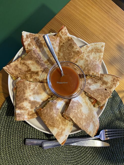 Tortilla (modified to have non-spicy sauce)  at A Porta Verde in Santiago De Compostela