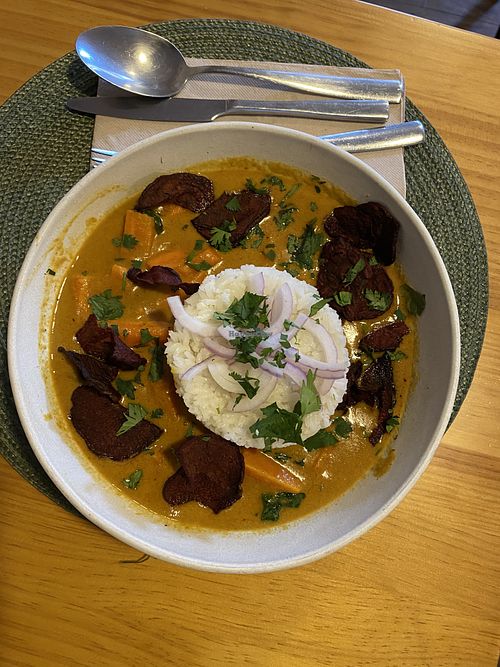 Thai curry   at A Porta Verde in Santiago De Compostela