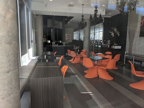 Interior view at Bistro Alma in Calgary