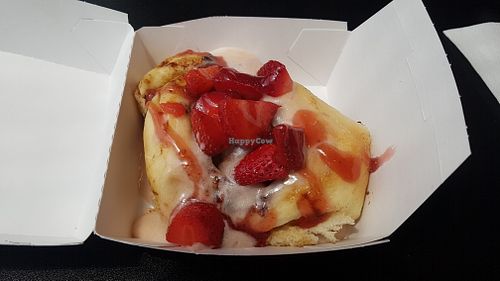 Strawberry bomb at Cinnaholic - Blue Diamond in Las Vegas