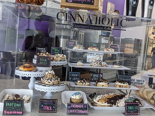 Today's delicious display at Cinnaholic in Pearland