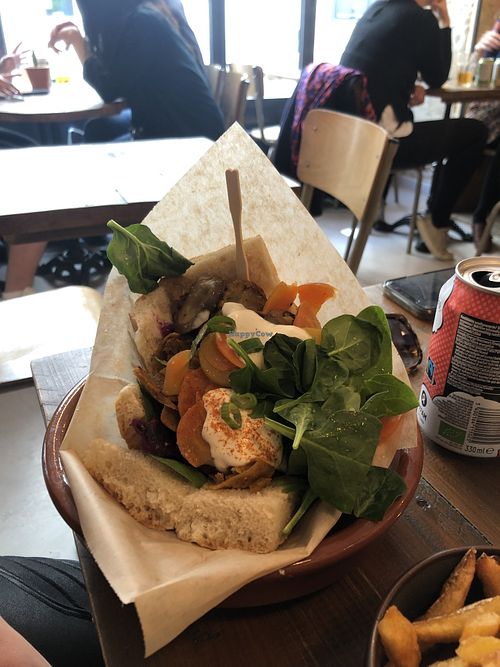 Falafel wrap  at Mōpa in Paris