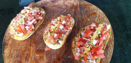 Bruchetta at Lisica Cafe in Maribyrnong