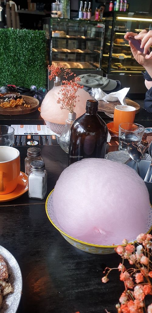 Fairy floss at Lisica Cafe in Maribyrnong