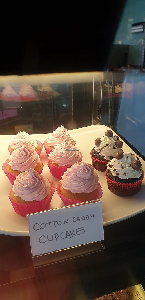 Cotton candy cupcakes at Lisica Cafe in Maribyrnong