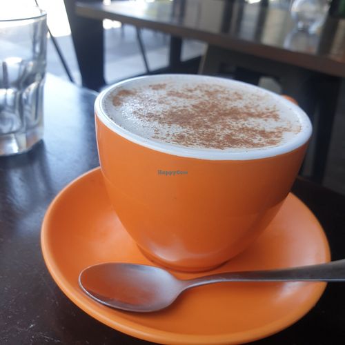 Fresh Chai latte: made with fresh spices not a premix at Lisica Cafe in Maribyrnong