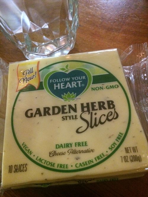 My all time favourite cheese! The Provolone is the best flavour but I wanted to sample Garden Herb. at Follow Your Heart Market & Cafe in Canoga Park