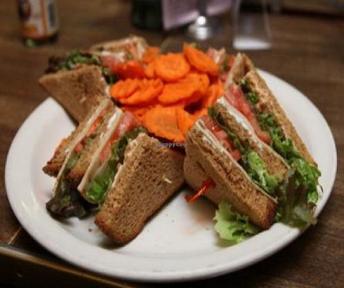 Club Sandwich: The Classic Triple Decker at Follow Your Heart Market & Cafe in Canoga Park