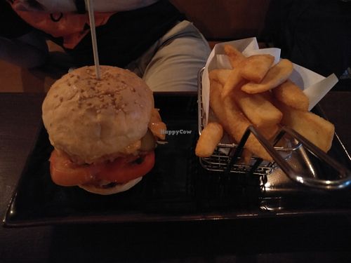 Oinkless burger & fries. at Bootlegger in Koh Samui