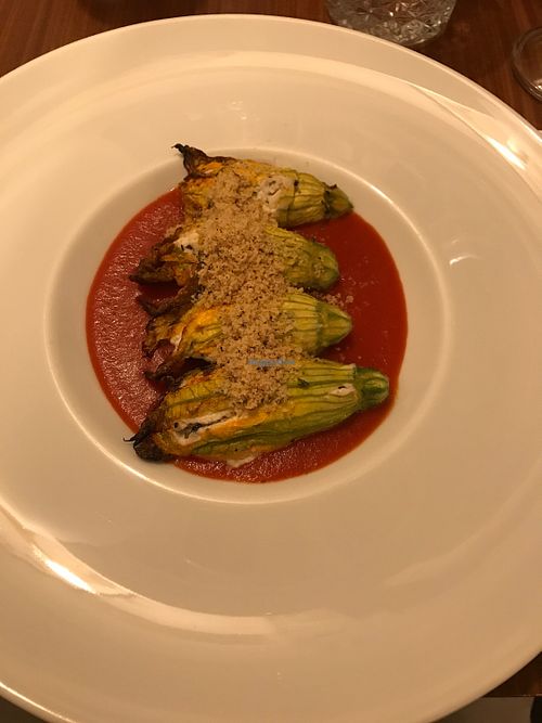 fiori di zucca ripieni at Orto in Gubbio