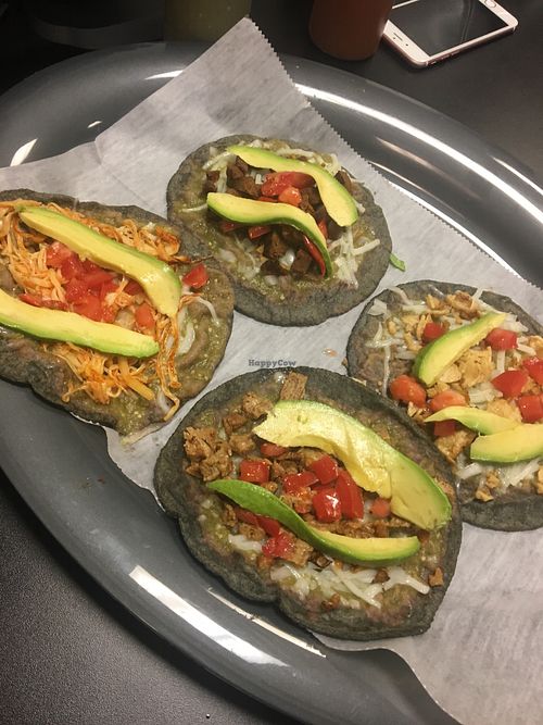 Assorted gorditas at La Taquiza Loca in Passaic