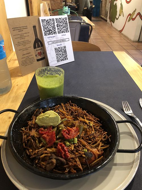 Paella  at CactusCat Bar in Barcelona