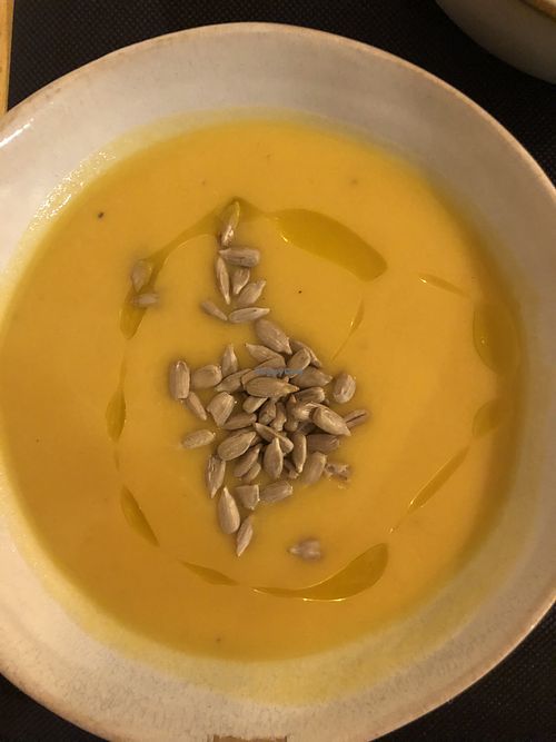 Pumpkin soup  at CactusCat Bar in Barcelona