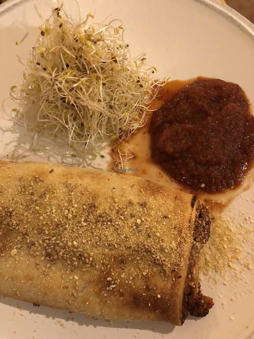 Sausage roll at CactusCat Bar in Barcelona