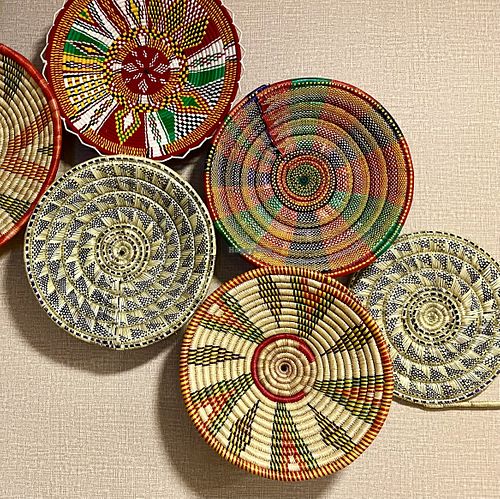 Ethiopian baskets  at Lucy Ethiopian in Las Vegas