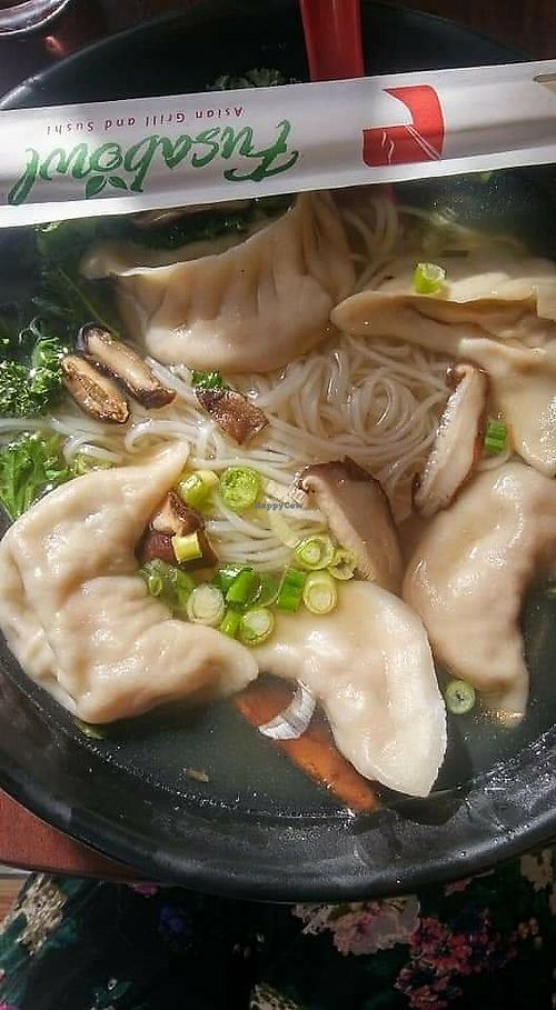 Dunpling soup. at Crzy Monk in Cincinnati