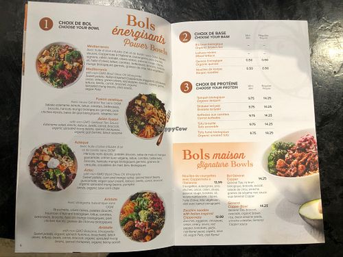 Menu 2/6 at Copper Branch - Des Galeries in Quebec