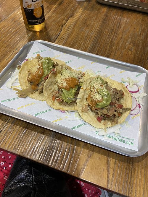 Vegan tacos  at Avotaco in Ta Xbiex