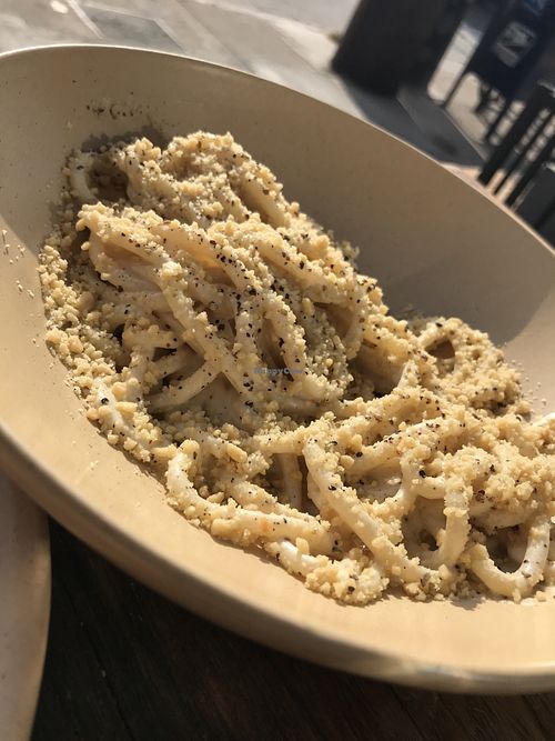 Pasta y Pepe with that black pepper ground fresh so good! at Double Zero in Venice