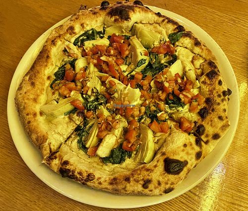 Artichoke pizza  at Double Zero in Venice