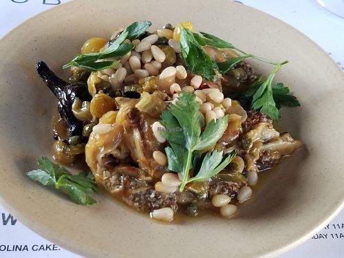 Eggplant caponata at Double Zero in Venice