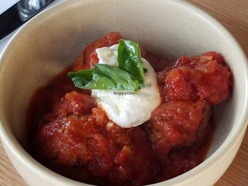 Baked meatballs at Double Zero in Venice