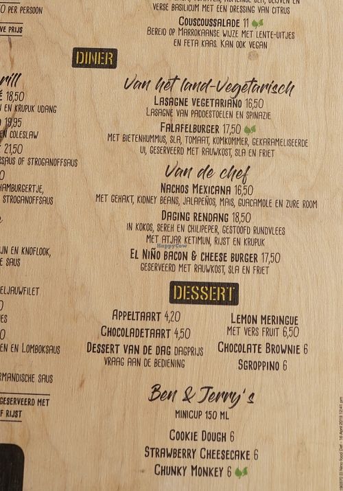 Salad + Dinner + Dessert  at El Niño Beach Club in The Hague