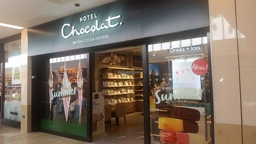Shopping St Davids 1 at Hotel Chocolat in Cardiff