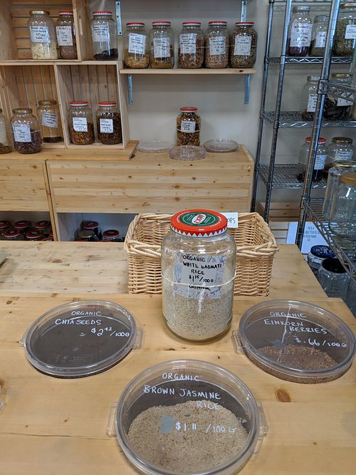 bulk food at Soul Foods in Saskatoon