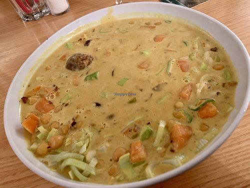  chickpea & leek stew at apex in Gottingen