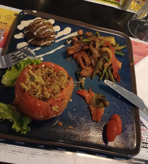 Gevulde paprika at Palestinian in Roubaix