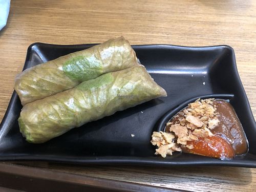 South Vietnam fresh vegetarian wrap at NamNam - Plaza Singapura in Central Singapore