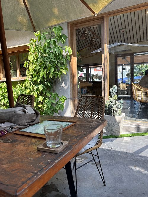 Rear terras   at Canvas Cafe in Sanur