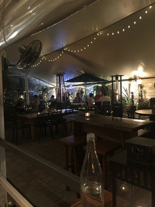 The tented area at Wild Rocket in Montville