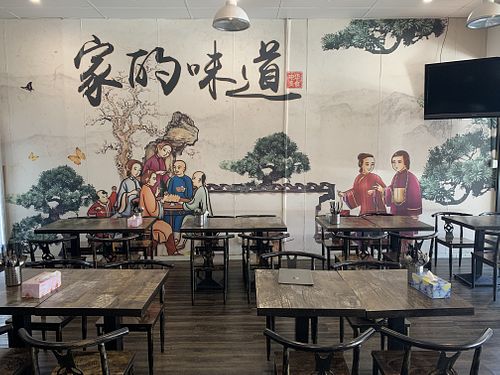 wall art / seating   at West End Vegan Restaurant in West End