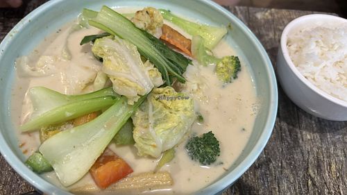 Yellow curry  at West End Vegan Restaurant in West End