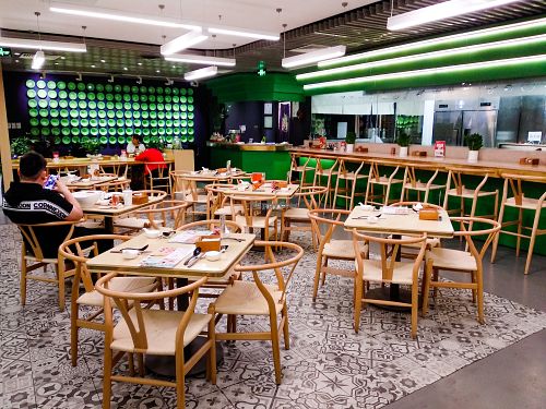 Inside of Jian Jian Shi Mian (aka Good Earth), inside China World Mall, floor B2 at Jian Jian Shi Mian in Beijing