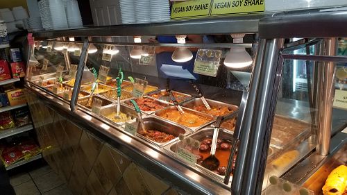 The food at India Sweets and Spices in Culver City