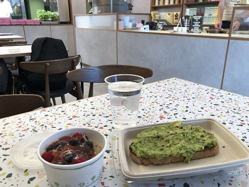 Porridge and avocado toast  at Humble in South West London