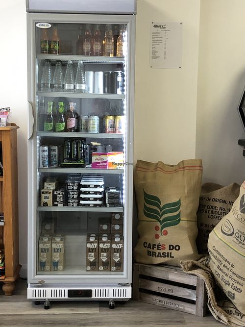 Chilled cabinet at Allison's Eatery in Bury St Edmunds