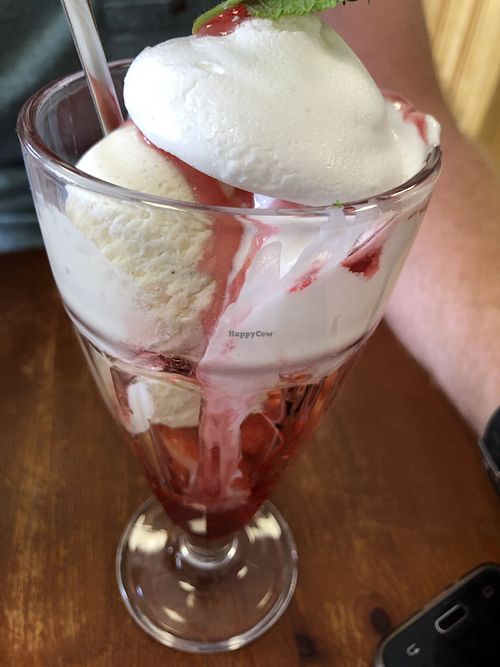 Ice cream sundae at Allison's Eatery in Bury St Edmunds