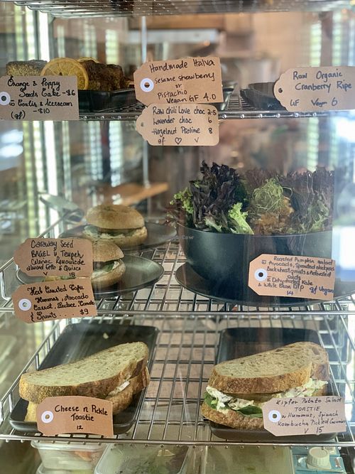 A lot of vegan options  at Little Lotus Cafe in Hobart