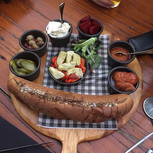 Vegan share platter at Brisbane Brewing Co in West End