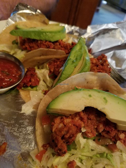 Vegan Tacos at Black Walnut Cafe in Austin