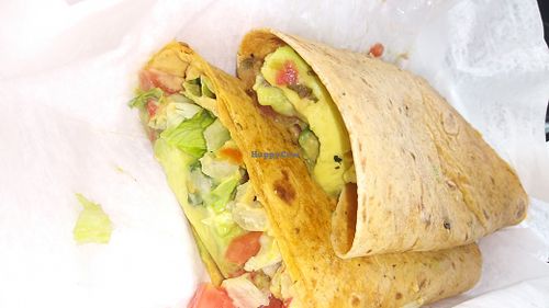 Hummus veggie wrap at The Ice Cream Shoppe and Cafe in Melbourne