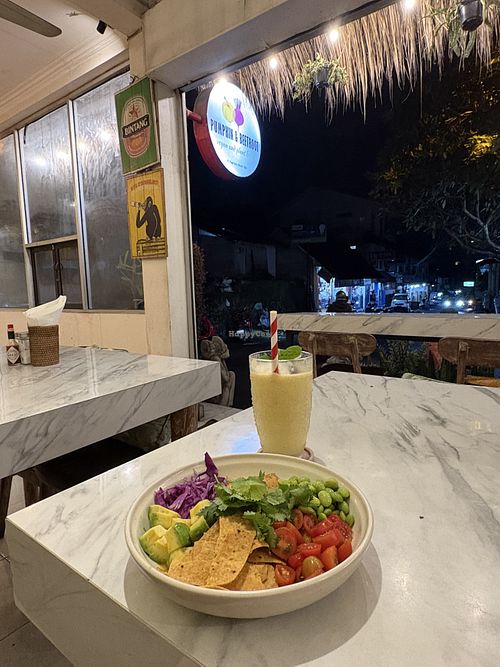 Healthy bowl  at Pumpkin and Beetroot in Ubud