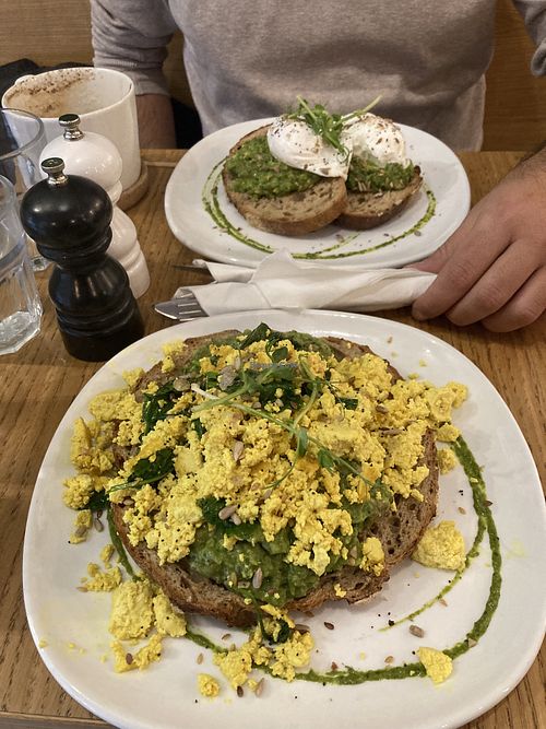 Vegan scramble   at Urban Health in Ranelagh