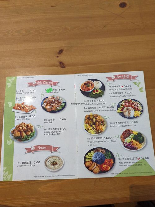 Menu1 at Daveg Cafe in Penang